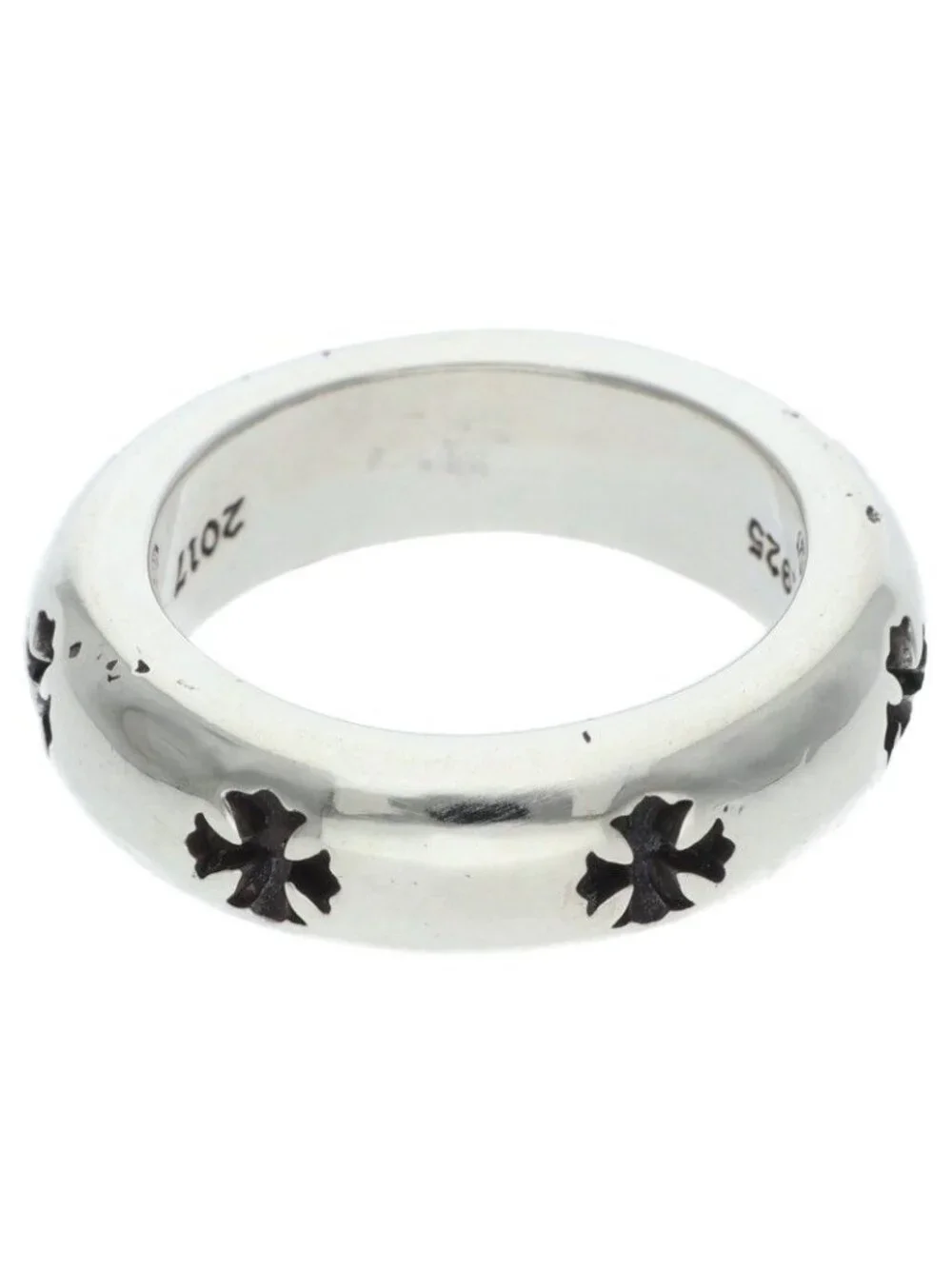 Chrome Hearts Negative CH Plus Silver Ring